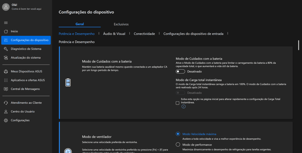 Test : l'asus vivobook s 15 est excellent pour la productivité Paramètres de l'application Myasus, inclus dans le portable vivobook s 15