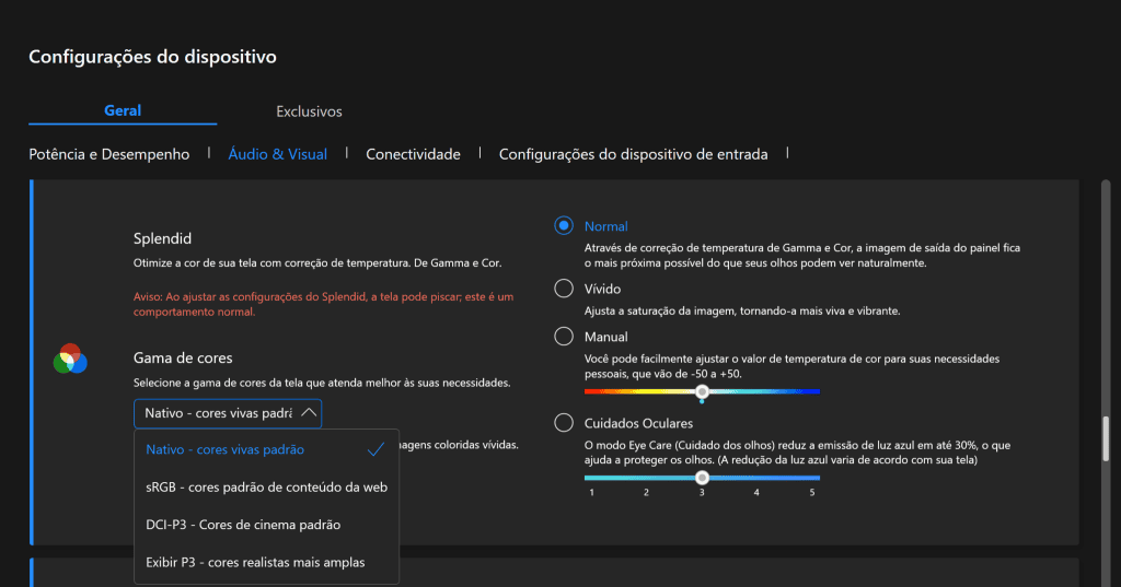 Test : l'asus vivobook s 15 est excellent pour la productivité Paramètres de l'application Myasus, inclus dans le portable vivobook s 15