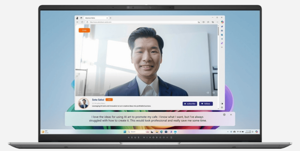 Test : l'asus vivobook s 15 est excellent pour la productivité Sous-titres en temps réel inclus sur les PC copilot+