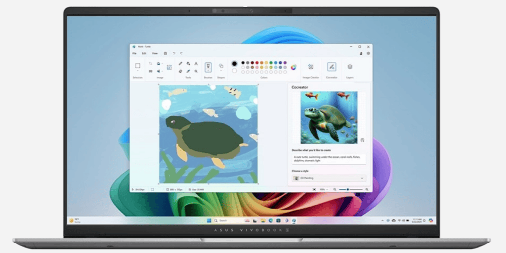 Test : l'asus vivobook s 15 est excellent pour la productivité Mode co-créateur inclus dans les PC copilot+