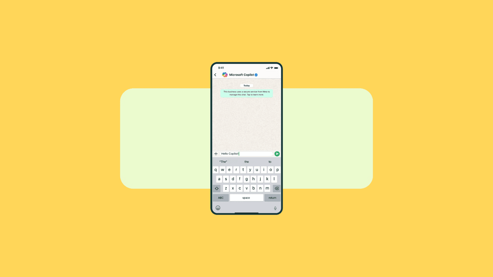 Conversa com microsoft copilot pelo whatsapp, assistente inteligente para melhorar produtividade.