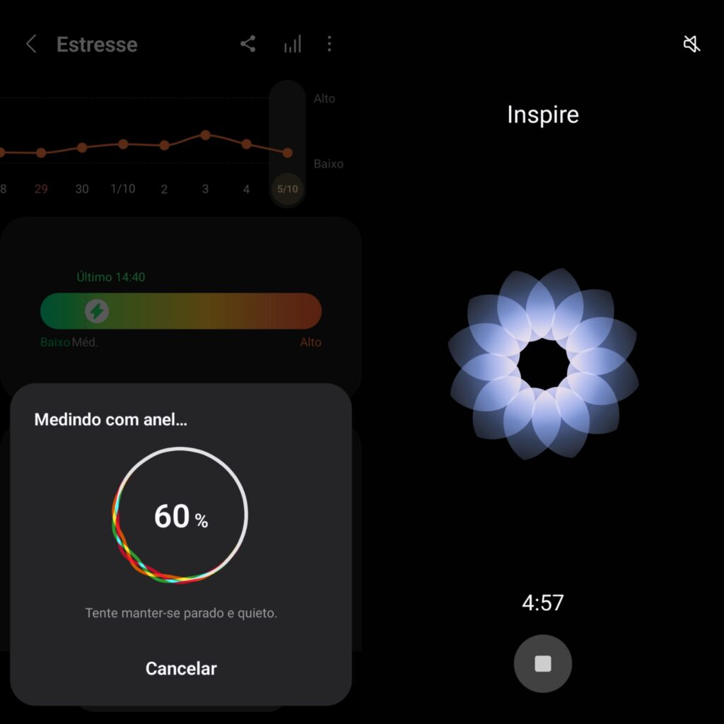 Review: galaxy ring torna o monitoramento de saúde mais prático Aplicativo samsung health