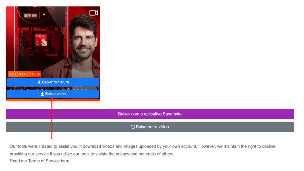 Como baixar vídeo do instagram (reels, post e stories) Uso do saveclip para baixar reels do instagram pelo pc