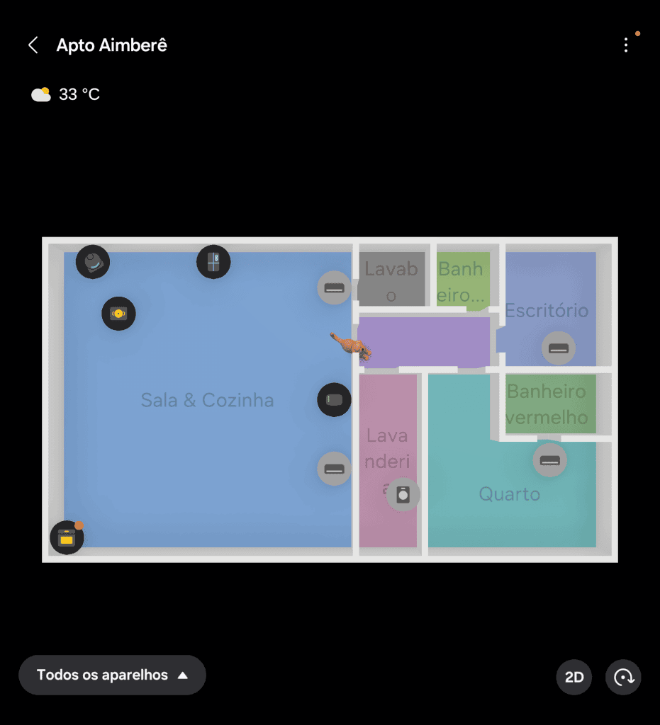 Os melhores robôs aspiradores para a casa O aspirador robô da samsung consegue mapear sua casa e detectar cômodos, separações, objetos e até a presença de pets na residência. (foto: reprodução/bruno ayres martinez/showmetech)