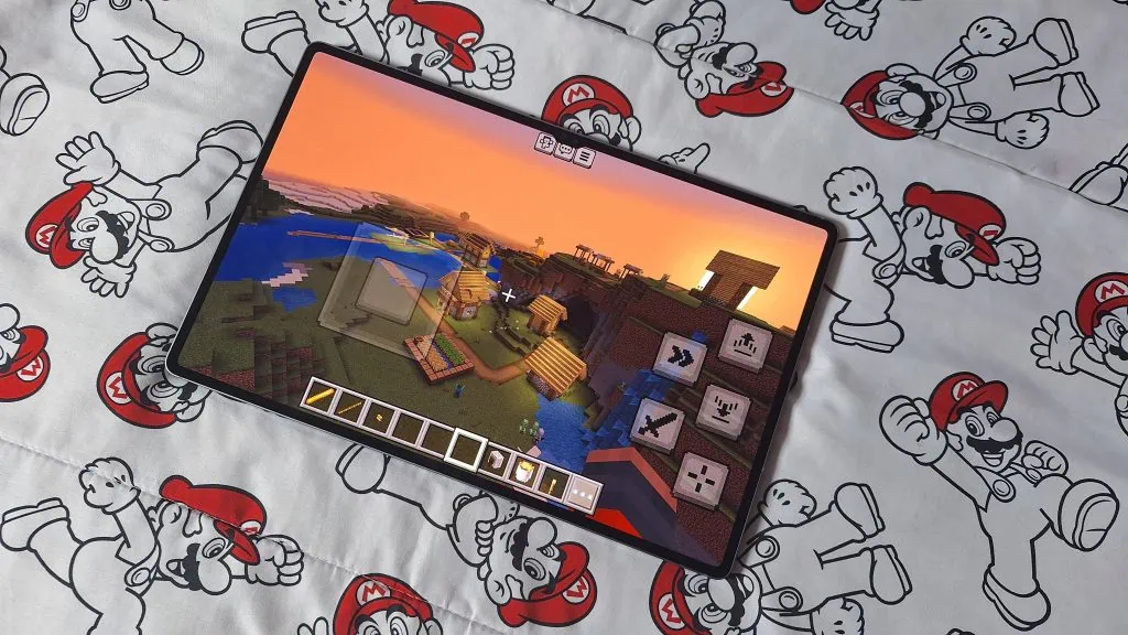 Review: galaxy tab s10 ultra é o topo dos tablets android em 2024 Minecraft rodando no galaxy tab s10 ultra
