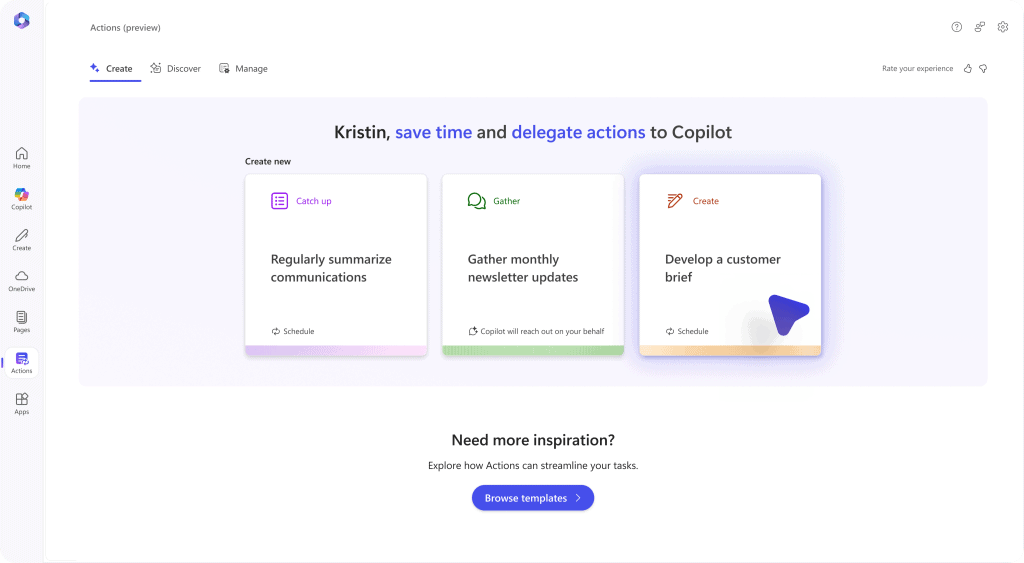 Microsoft anuncia copilot actions e copilots agents para automação de tarefas via ai Microsoft copilot actions