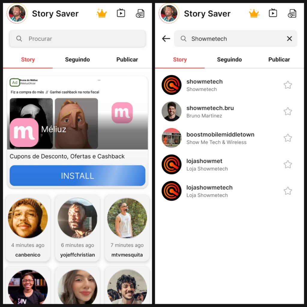 Como baixar vídeo do instagram (reels, post e stories) Uso do aplicativo storysaver para baixar fotos do instagram