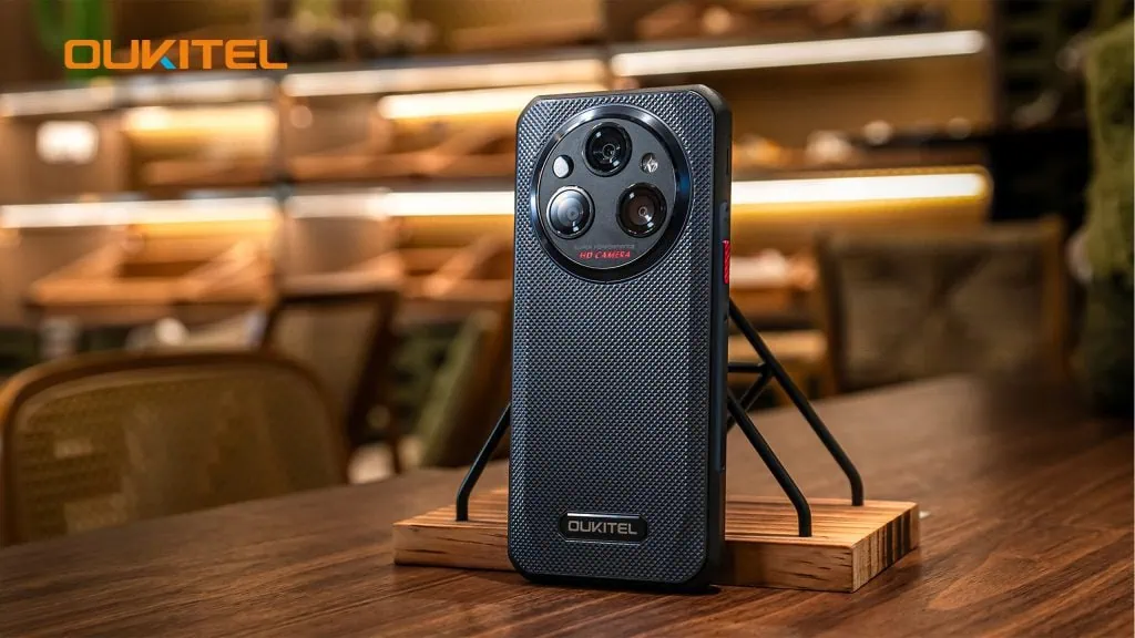 Oukitel lança promoção de black friday com smartphones android a com até 60% off Smartphone oukitel wp35 em ambiente aconchegante