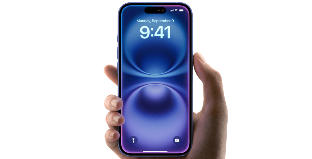 Review: iphone 16, nativo na era da inteligência artificial Foto de um iphone 16 azul