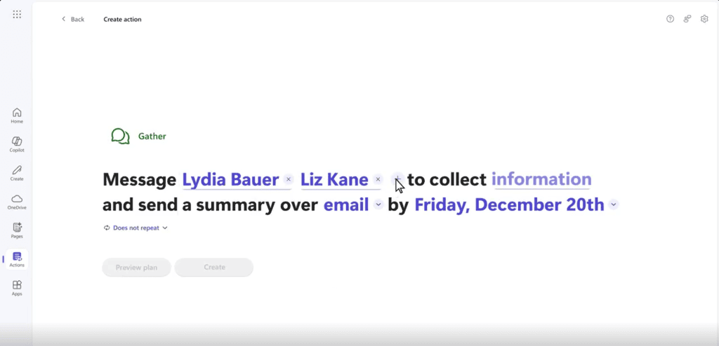 Microsoft anuncia copilot actions e copilots agents para automação de tarefas via ai Microsoft copilot actions