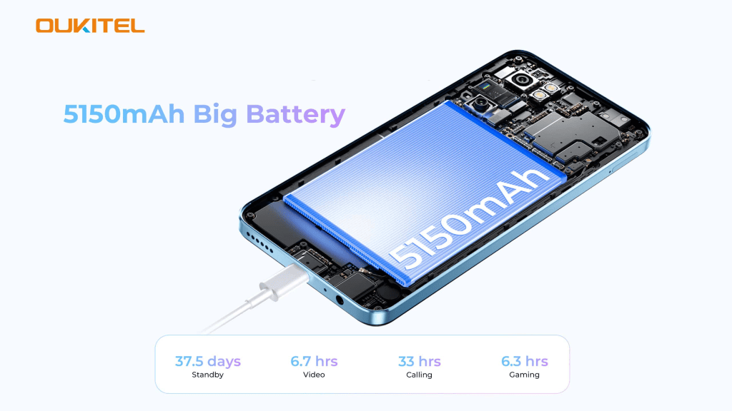 Novo Oukitel C58 Pro combina design fino com bateria duradoura