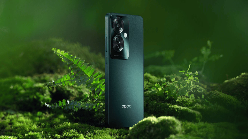 Smartphones da oppo ganham descontos especiais na black friday Oppo reno 11 f verde