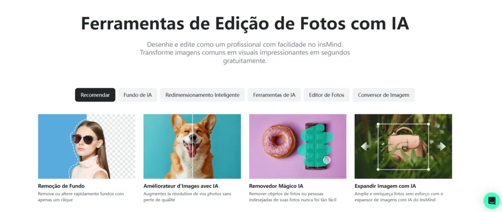 Insmind é um editor de fotos com ia online e gratuito Insmind é um editor de fotos com ia online e gratuito