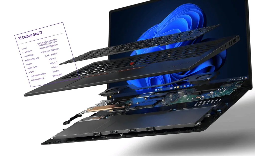 Lenovo lança notebooks aura edition com foco em inteligência artificial Thinkpad x1 carbon gen 13