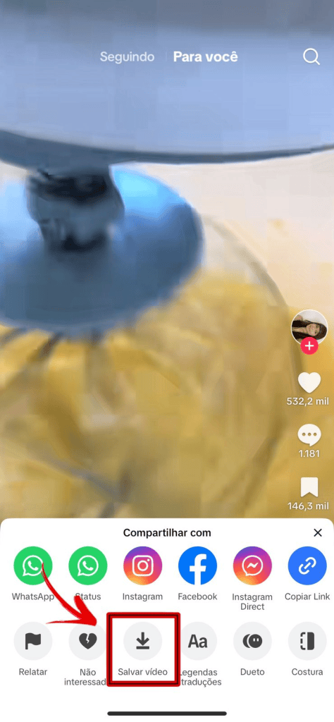 1. Download de vídeo do tiktok para celular com facilidade.
