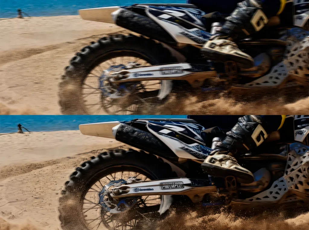 Realme mostra gt 7 pro com novo snapdragon 8 elite no brasil Exemplo de imagem restaurada usando o recursos de ia motion deblur / fonte: realme