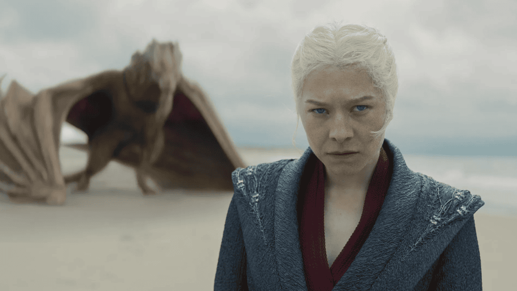 Fernanda Torres est nominée pour le Golden Globe 2025 Voir la liste complète. Emma d'Arcy dans une scène de La Maison du Dragon / source : max