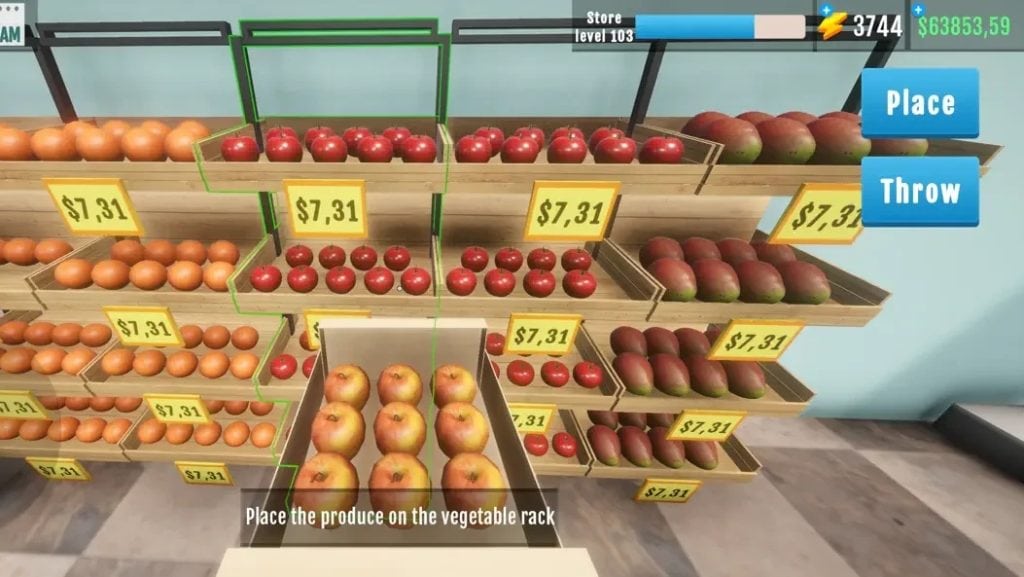 Sehen Sie sich die am häufigsten heruntergeladenen Apps und Spiele aus dem App Store im Jahr 2024 an (iPhones und iPads) Marktsimulator 3D-Spiel