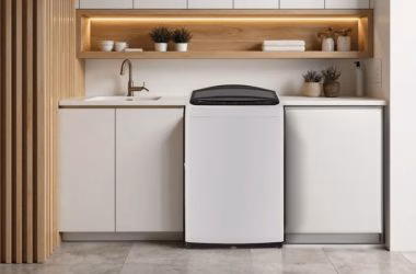 Lg lança máquina de lavar roupas top load com ia para não danificar tecidos. Foto: divulgação / lg.