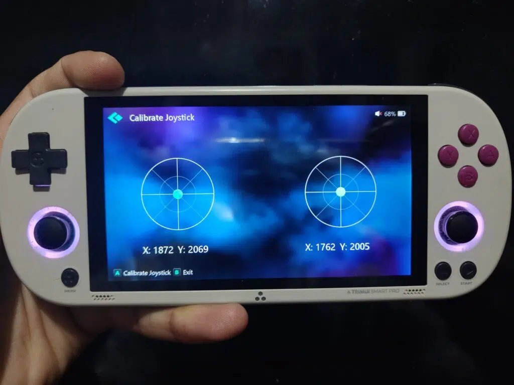 Review: trimui smart pro é um console portátil nostálgico e potente Calibração dos analógicos do trimui smart console