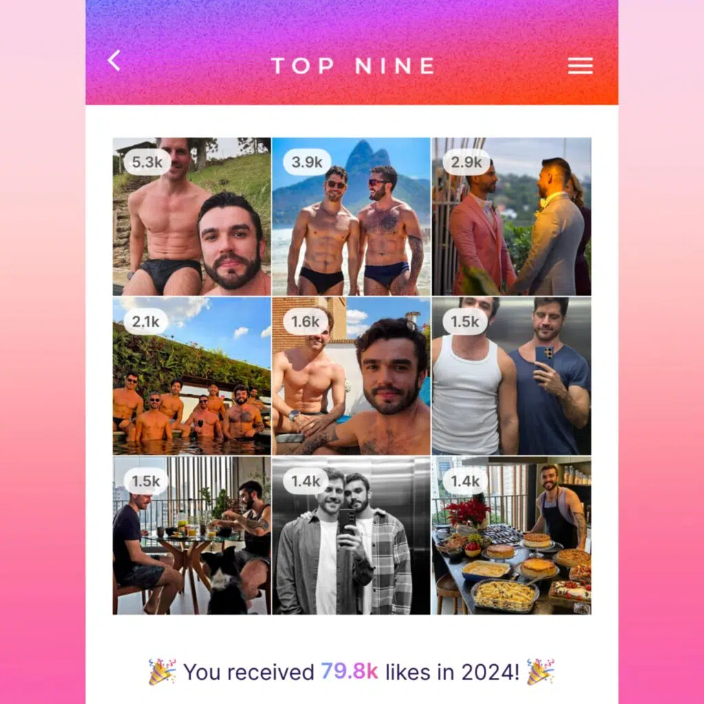 Top nine: veja como fazer sua retrospectiva do instagram 2024 Top nine para criação de montagem de fotos mais curtidas do instagram