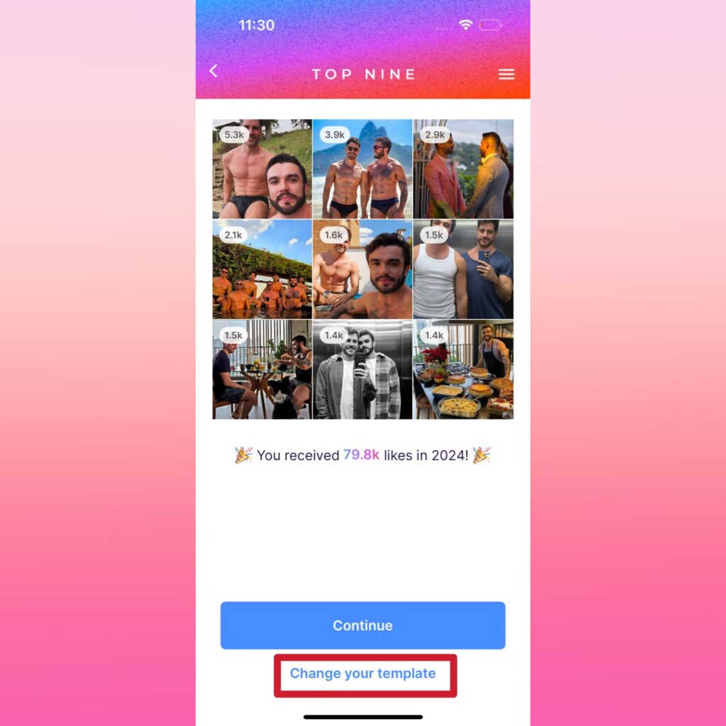 Top neuf : découvrez comment faire votre rétrospective Instagram 2024 Changement de modèle dans le top neuf 2024