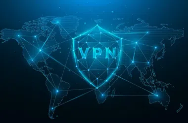 VPN protection, digital security, internet, secure world connection.