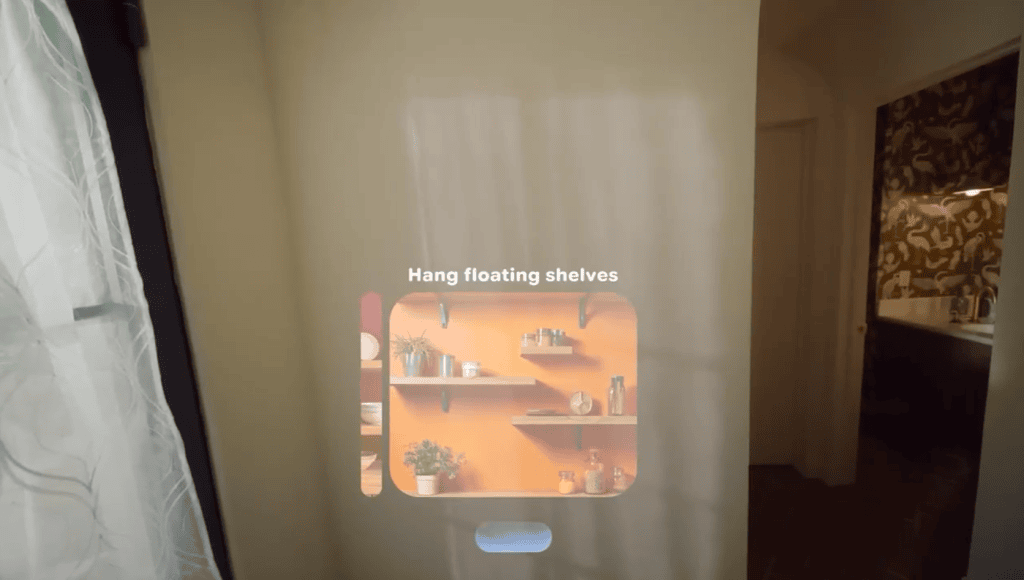 Google lance Android XR, nouveau système d'exploitation pour lunettes VR, AR et AI Mur visible à travers le projet Astra de Google