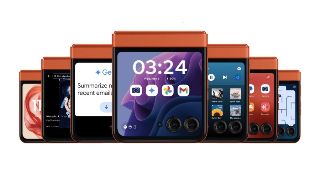Smartphone dobrável motorola razr 50 traz design inovador, inteligência artificial e processador potente Smartphone dobrável motorola razr 50 traz design inovador, inteligência artificial e processador potente