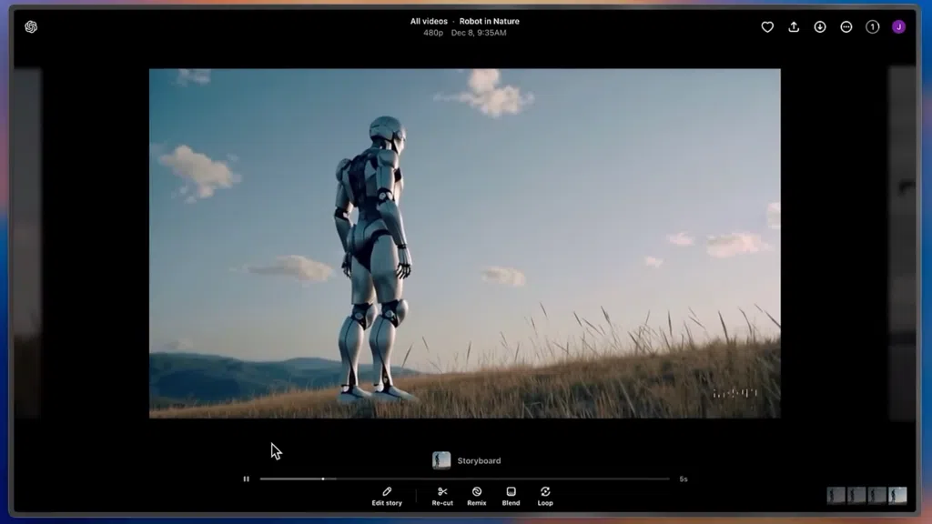 Sora: ia que cria vídeos da openai é liberada. Veja como usar Aba re-cut da inteligência artificial que cria vídeos da openai