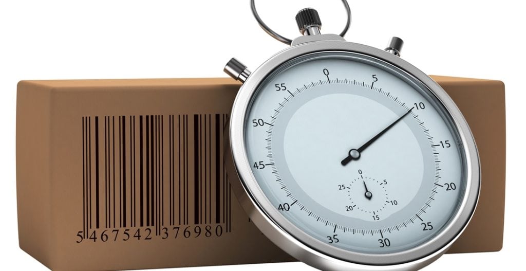 Consumenten melden vertragingen bij Amazon-aankopen die op Black Friday zijn geannuleerd Klok die online aankoopinvoer vertegenwoordigt