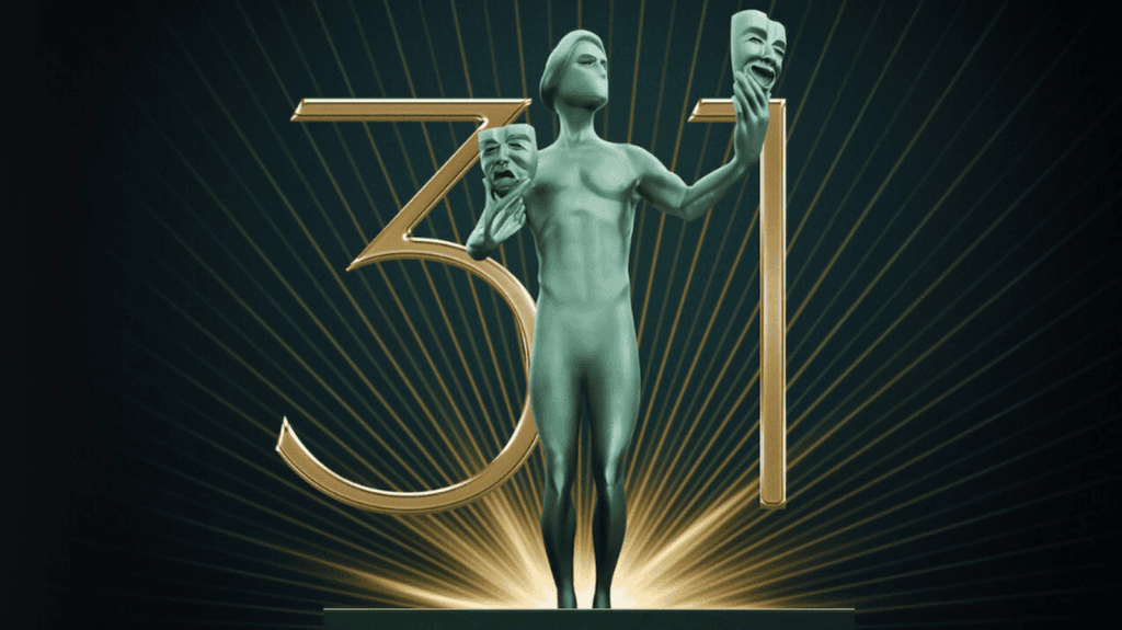 Veja os lançamentos da netflix em fevereiro de 2025 Imagem promocional de the 31st annual screen actors guild awards / fonte: netflix