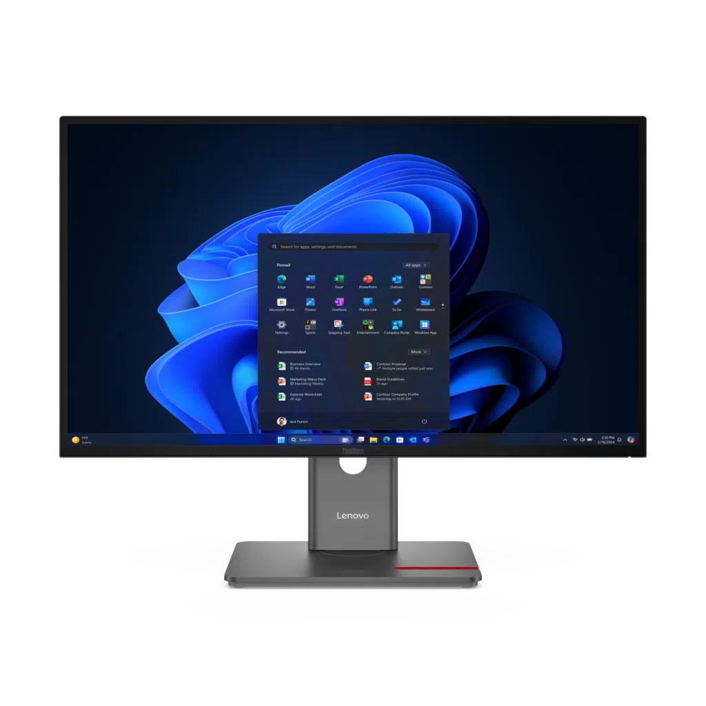 Ces 2025: Lenovo показывает на выставке thinkpad x9 aura edition с искусственным интеллектом, который организует документы и другие строки мониторы thinkvision серии P
