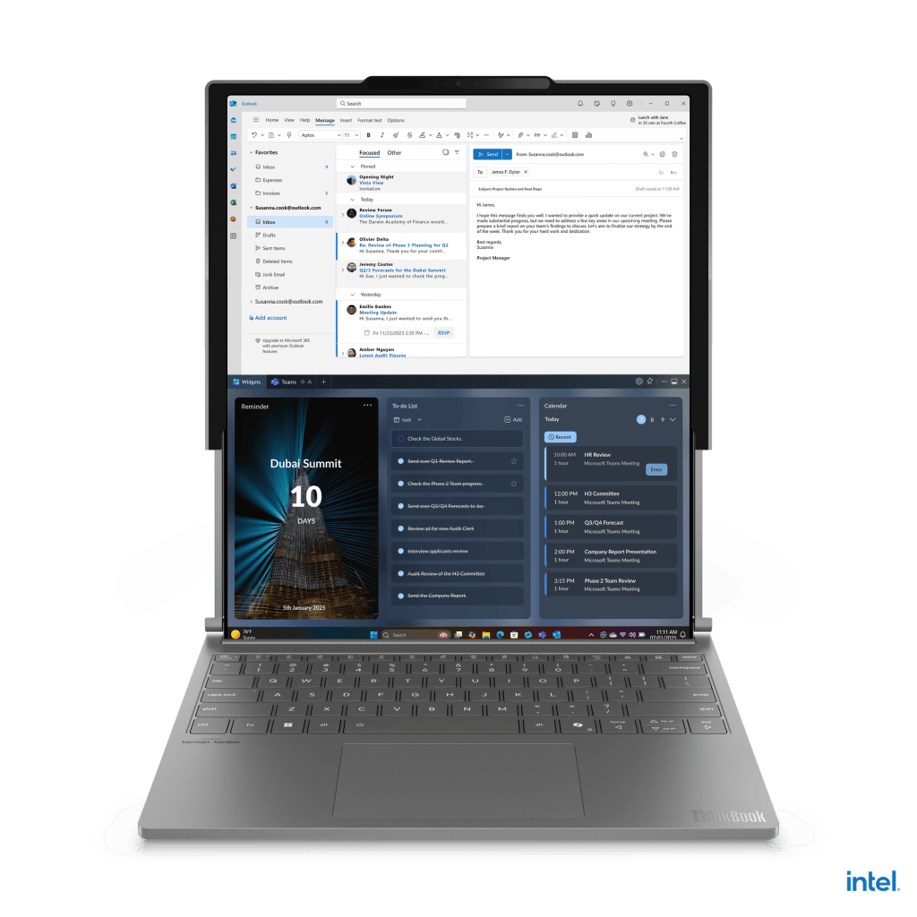 CES 2025: Lenovo показывает ThinkBook Plus Gen 6 Rollable, ноутбук со складным экраном Thinkbook раскладной плюс