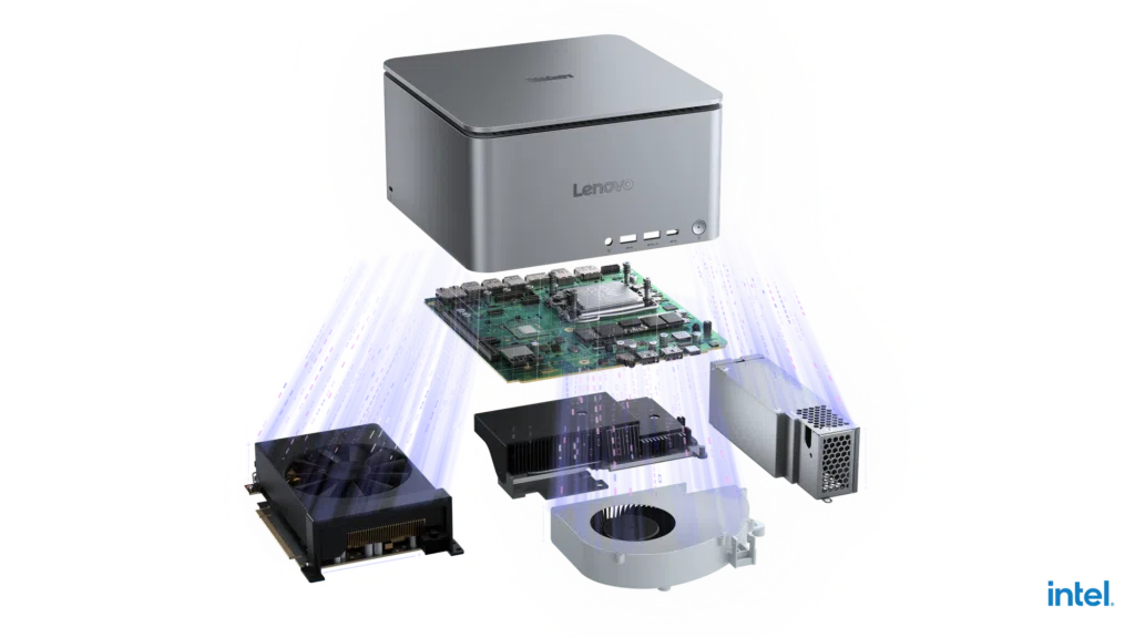 Ces 2025: Lenovo показывает на выставке thinkpad x9 aura edition с искусственным интеллектом, который организует документы и другие строки Thinkcentre Neo Ultra 2-го поколения