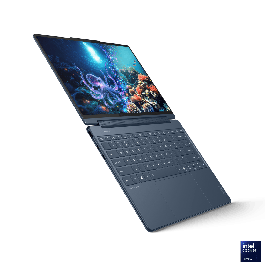 Ces 2025: lenovo atualiza notebooks yoga e ideapad com recursos de ia Lenovo yoga slim 9i 2 em 1 aura edition