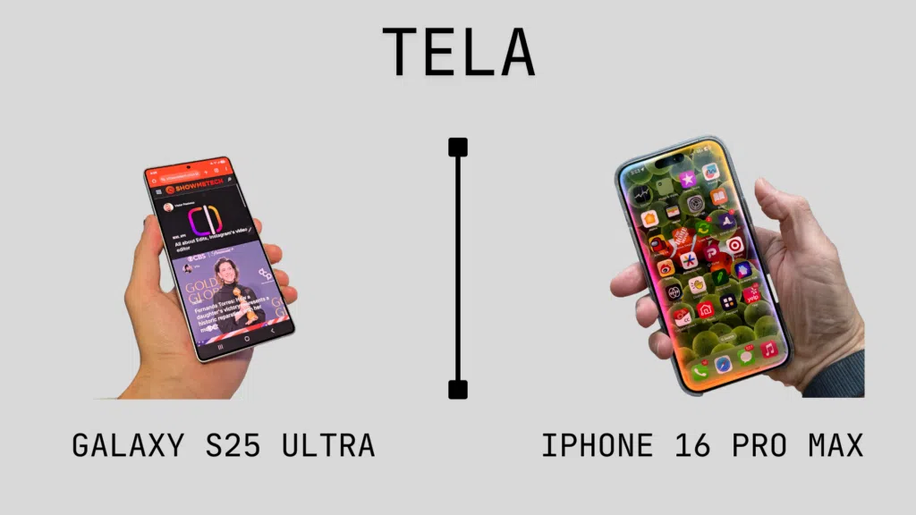 Galaxy s25 ultra vs. Iphone 16 pro max: qual o melhor? Telas do galaxy s25 ultra e iphone 16 pro max em comparativo