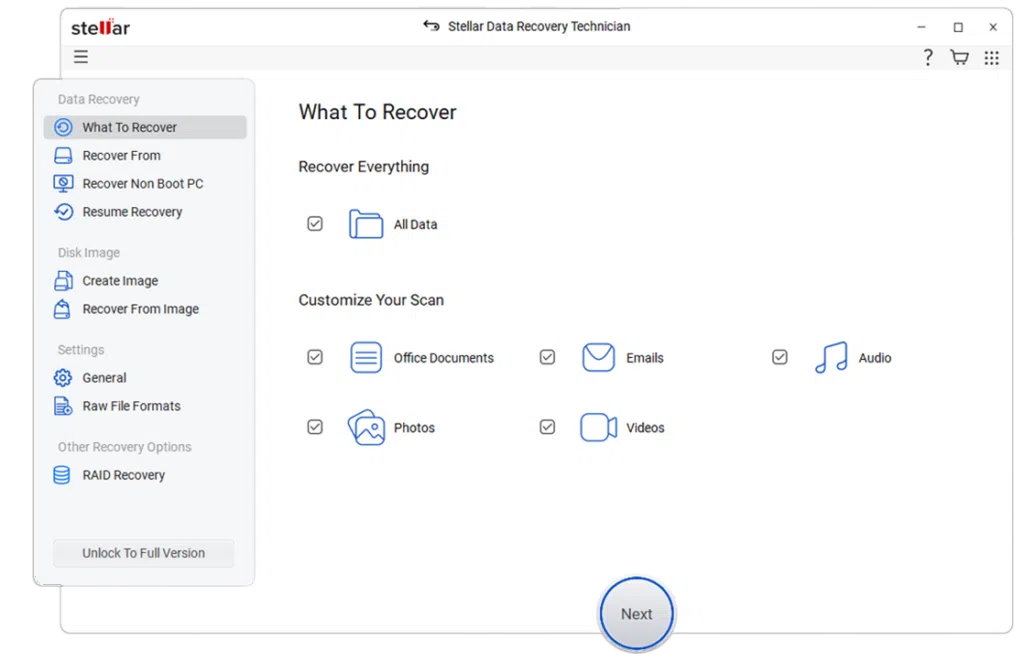 Como restaurar dados de uma matriz raid Stellar data recovery