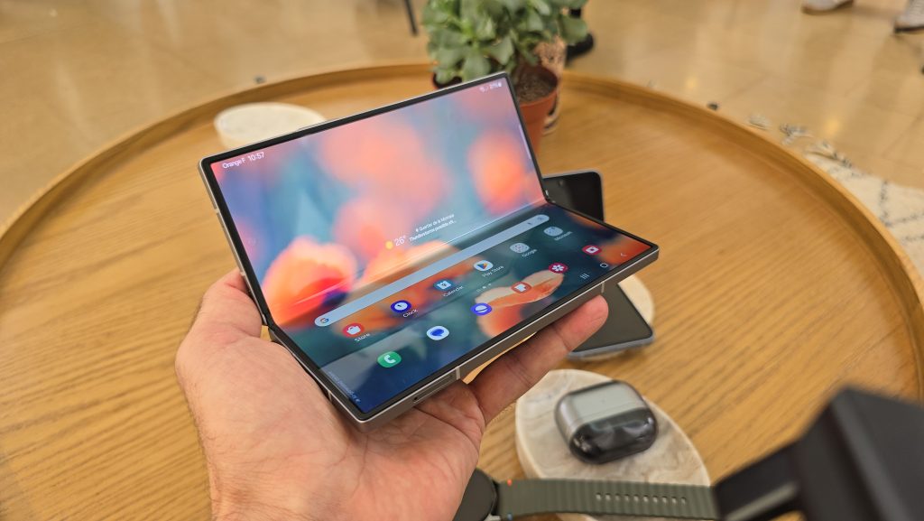 Review: Galaxy Z Fold6 Improves Samsung's Best Foldable Man checking specifications of galaxy z fold6