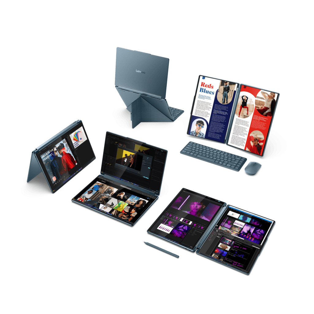 Ces 2025: lenovo atualiza notebooks yoga e ideapad com recursos de ia Lenovo yoga book 9i