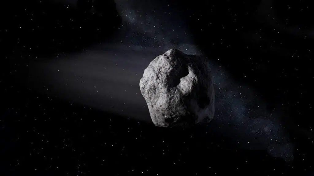 Laut NASA enthält der Asteroid Bennu lebenswichtige Bestandteile Grafische Darstellung des Asteroiden Bennu