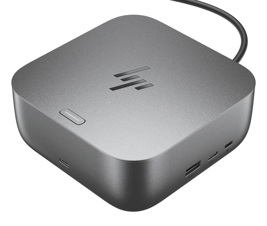 Ces 2025: hp lança impressoras com assistente de ia, monitores e acessórios de home office Dock hp thunderbolt 4 100w cinza