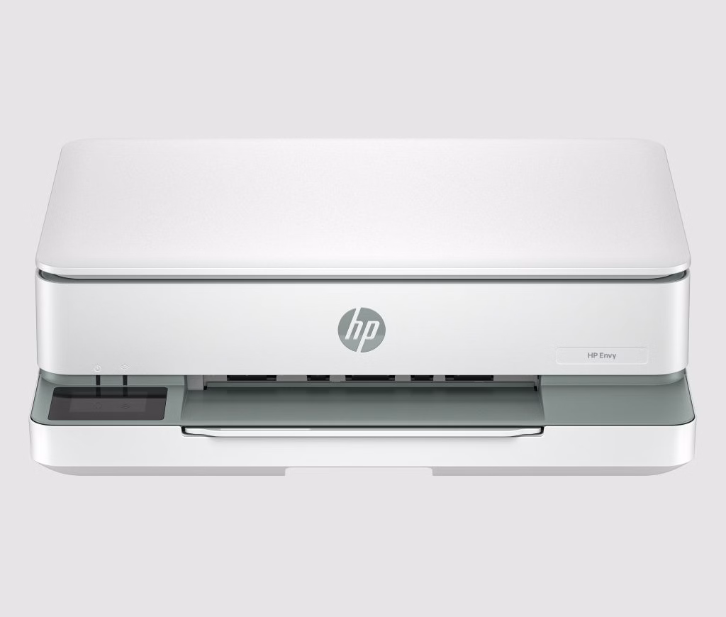 Hp envy 6155 na cor branca é uma das impressoras com assistente de ia da hp
