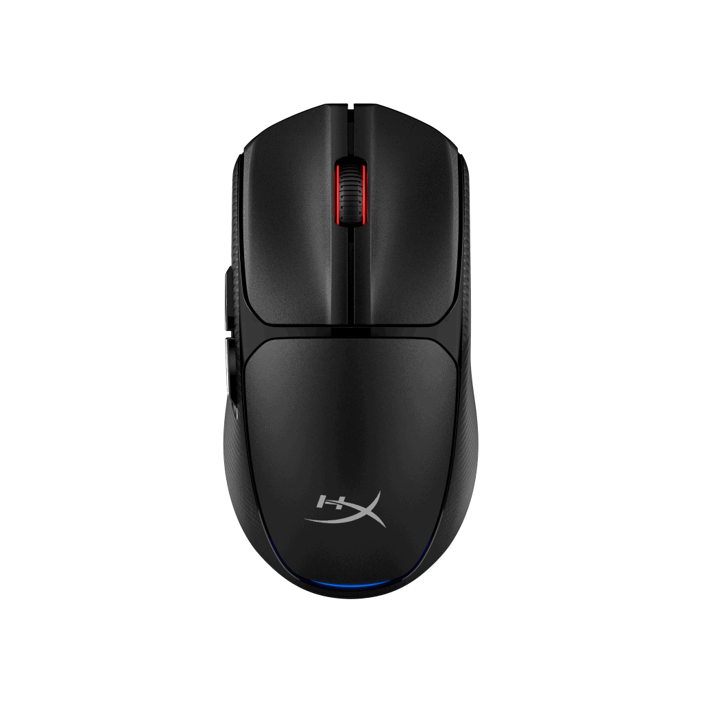 Ces 2025: HP updatet de omen gamer-lijn van notebooks, desktops en monitoren op de beurs Hyperx pulsefire fuse-muis in het zwart