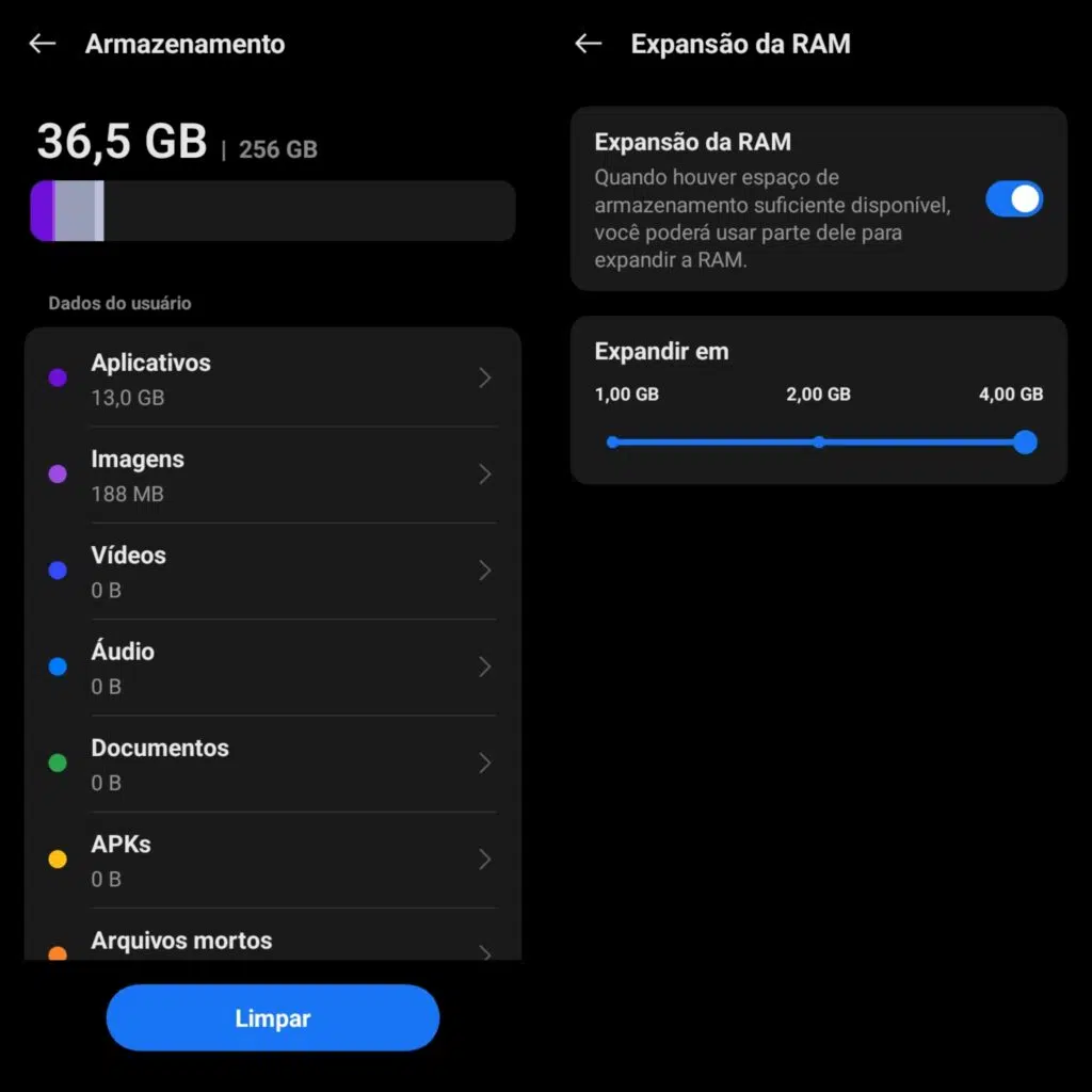 Testbericht: Oppo A40 ist ein günstiges Smartphone, das tolle Fotos macht Speicherdetails des Oppo A40, Oppos Smartphone unter R$XNUMX