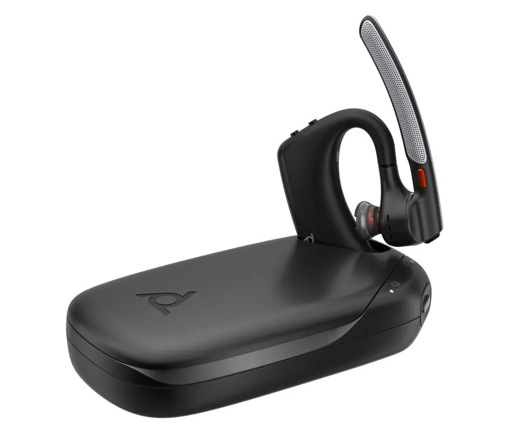 Ces 2025: hp lança impressoras com assistente de ia, monitores e acessórios de home office Poly voyager 30 na cor preta