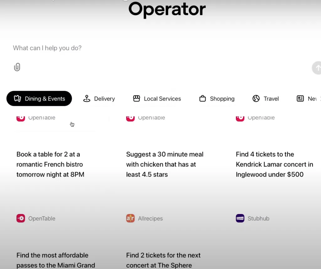 Openai lança operator, agente de ia que consegue realizar tarefas na web Uso do operator, inteligência artificial agêntica da openai