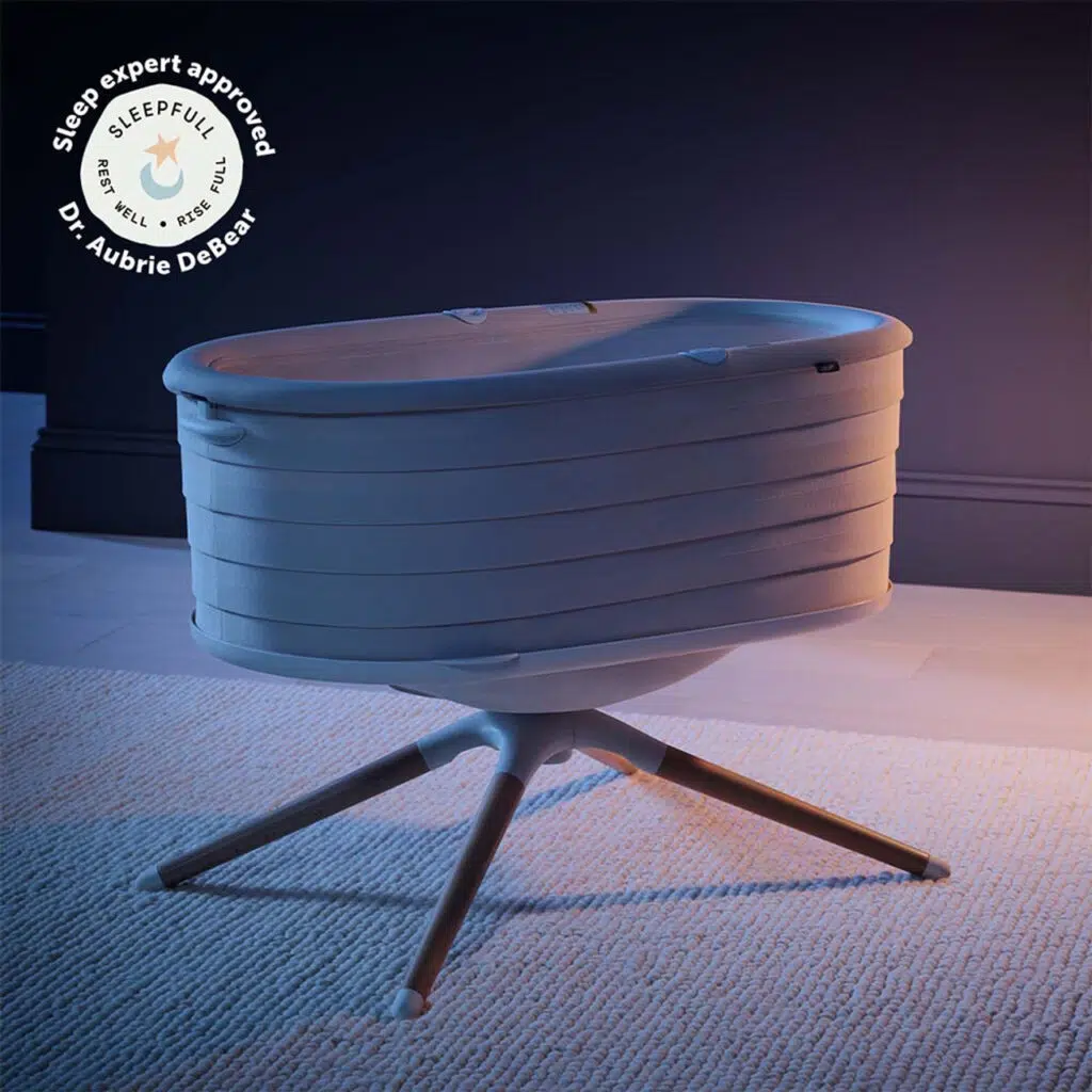 Ces 2025: elvie lança berço inteligente que vira balanço com um toque Elvie rise, o berço inteligente lançado na ces 2025