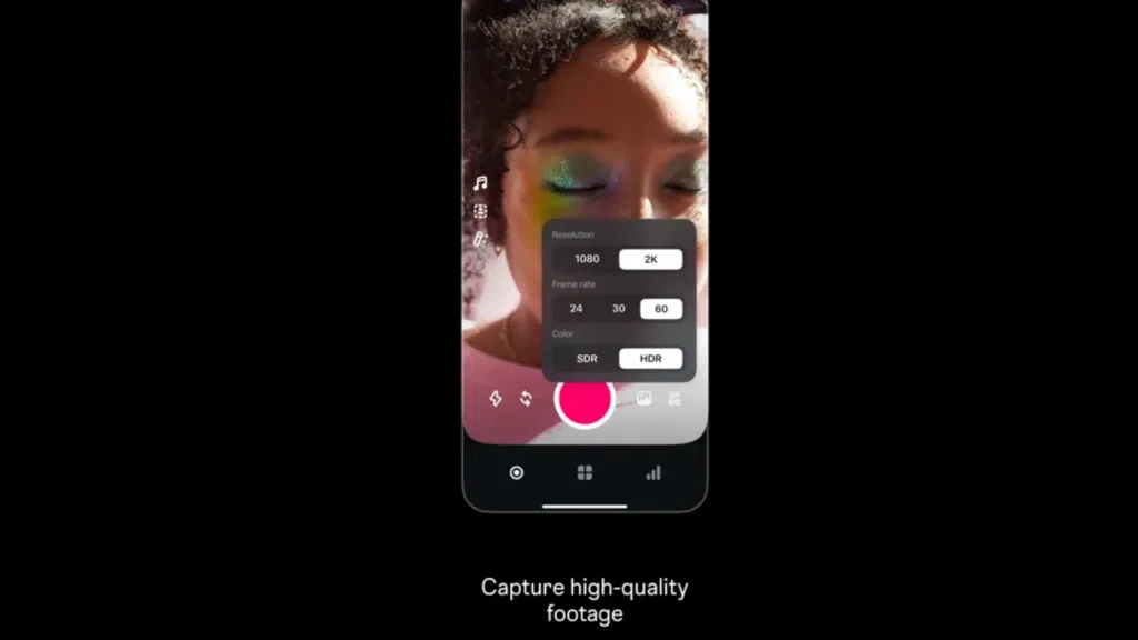 Tudo sobre o edits, o editor de vídeos do instagram Tela de gravação do editor de reels da meta