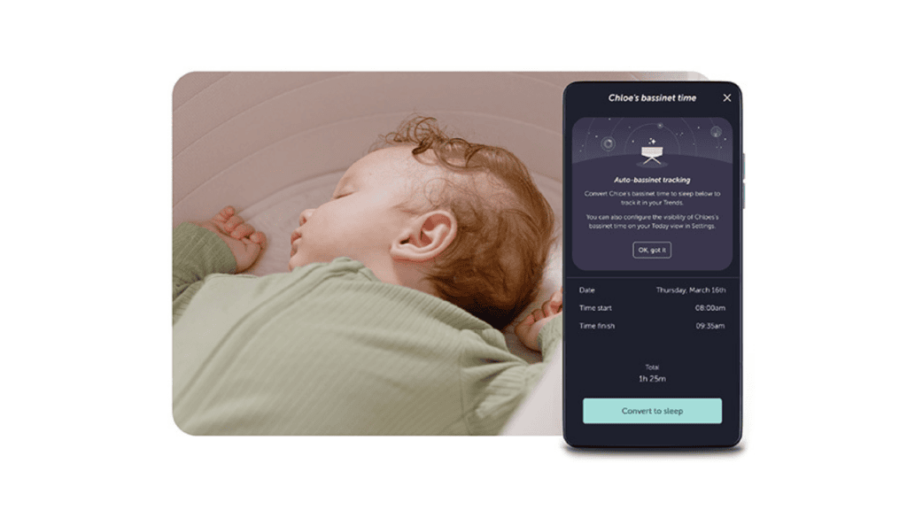 2025 年 CES 展会:Elvie 推出智能婴儿床,一触即可变身秋千。 Elvie 智能婴儿秋千应用程序